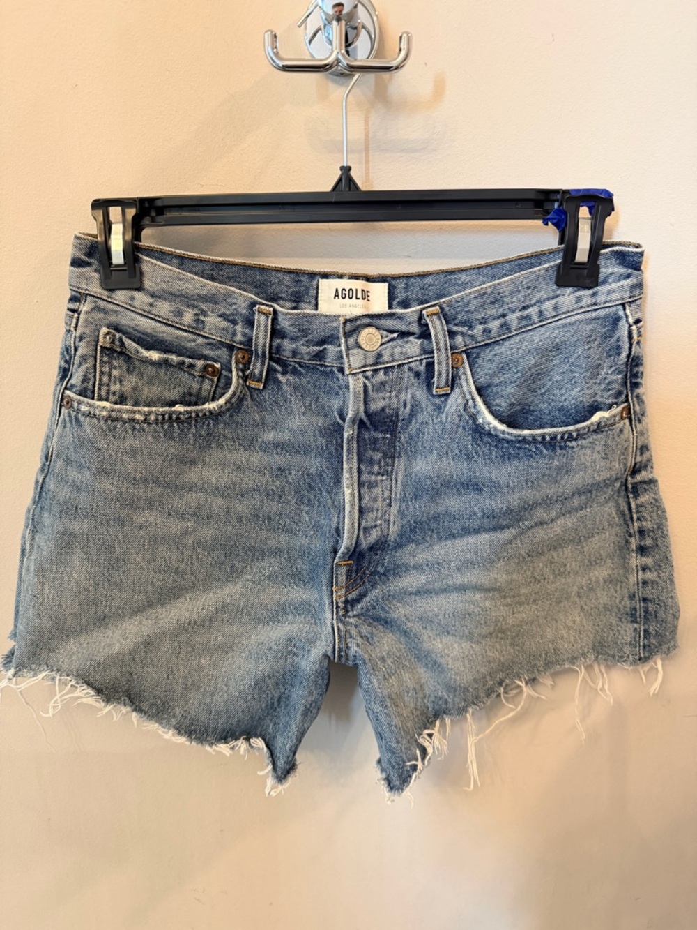 AGOLDE Jeans Parker Denim Shorts - Picture 2 of 4